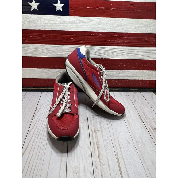 Rare MBT Women's 1997 Classic Retro Style Suede Size 9-9.5 Level 3 Rocker Red - Picture 4 of 13